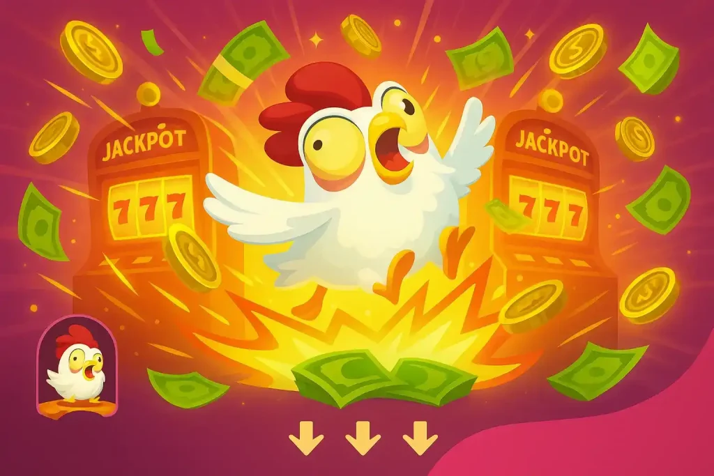 Пересечение дороги в игре Chicken Road